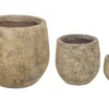 Clay planter set van 3