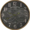 Clock metal black
