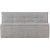 Cluster eetbankje met rugleuning boucle warm grijs