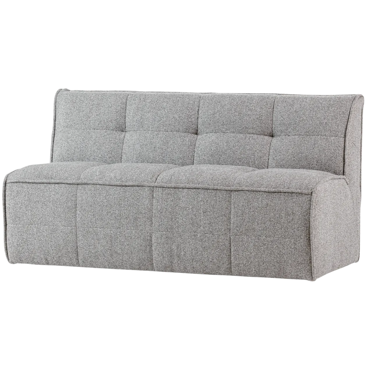 Cluster eetbankje met rugleuning boucle warm grijs