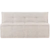 Cluster eetbankje met rugleuning boucle zand beige