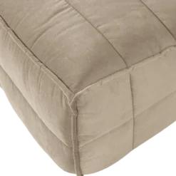 Cluster eetbankje met rugleuning velvet zacht beige