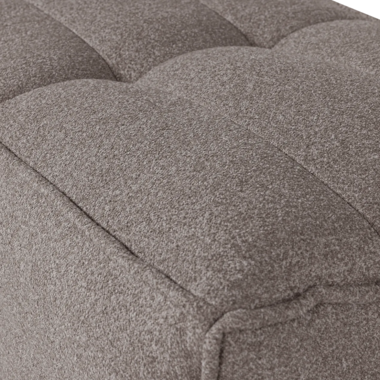 Cluster hocker boucle middenbruin