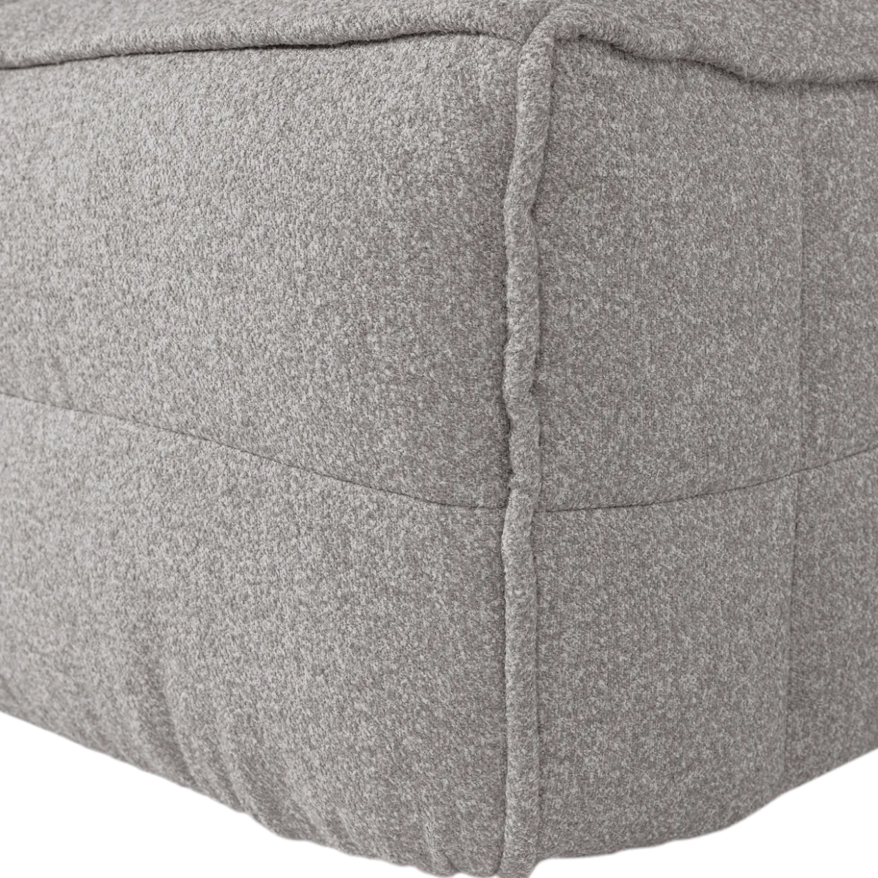 Cluster hocker boucle warm grijs