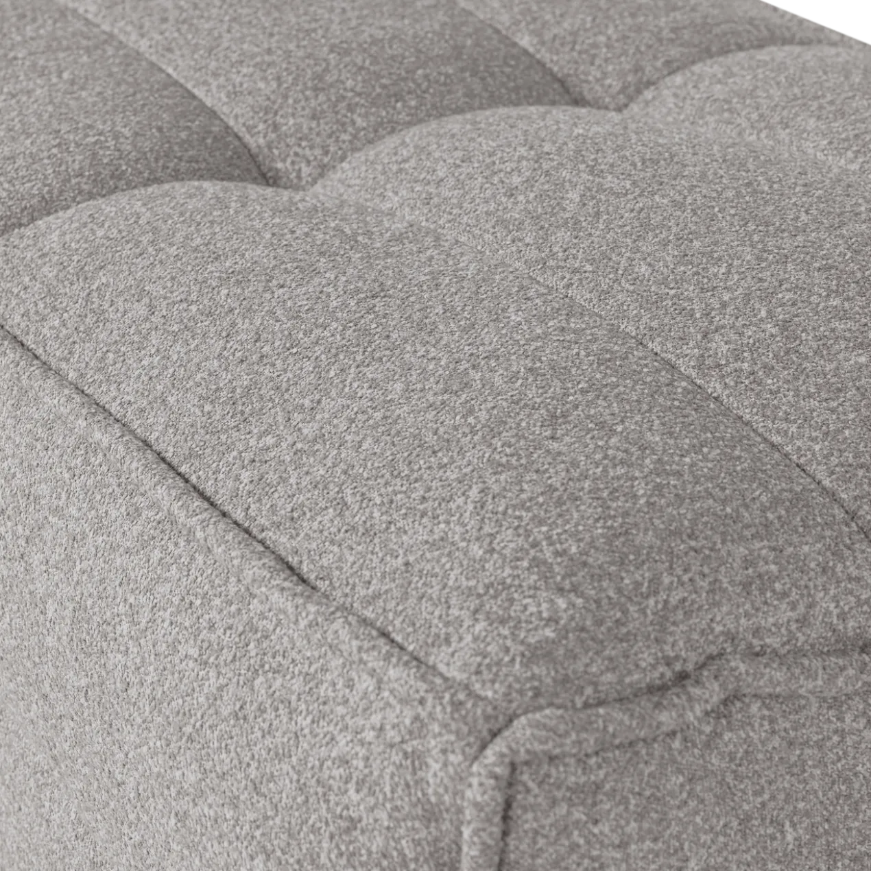 Cluster hocker boucle warm grijs