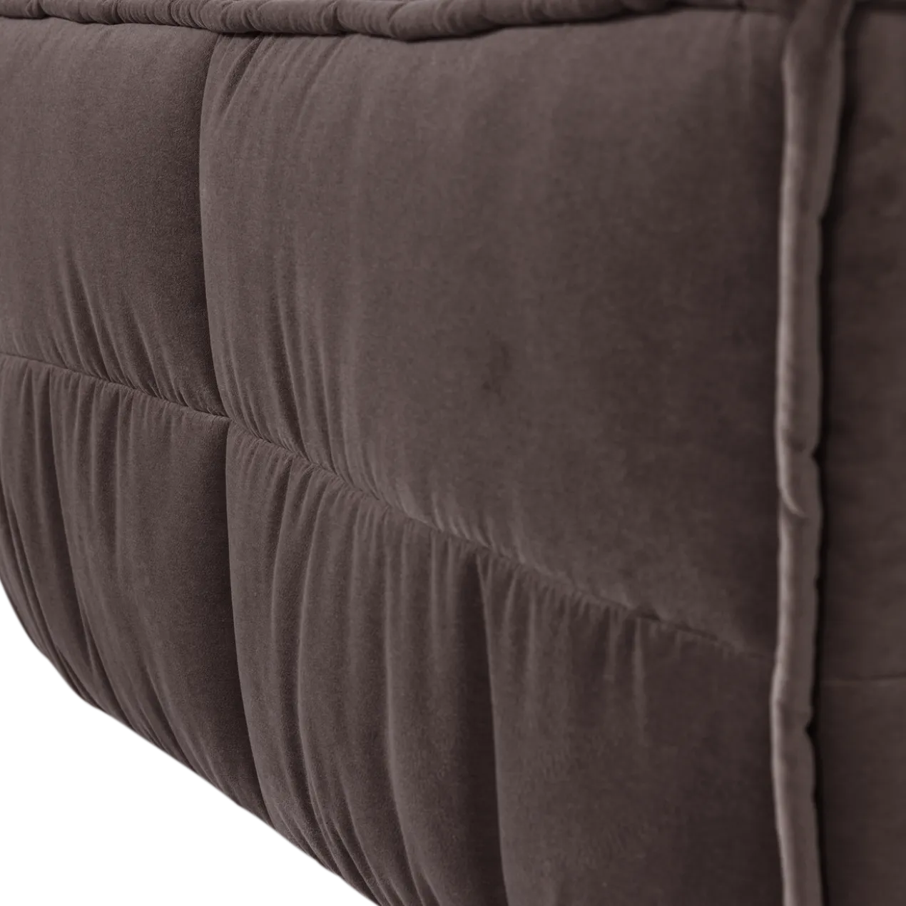Cluster hocker velvet chocolade bruin