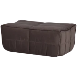 Cluster hocker velvet chocolade bruin
