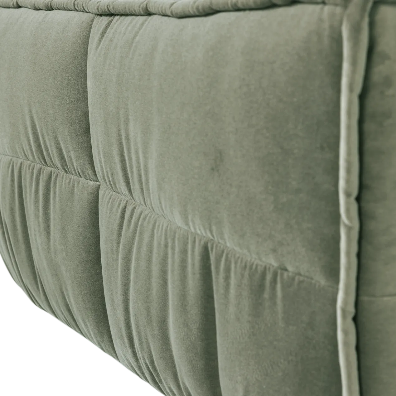 Cluster hocker velvet pistache groen