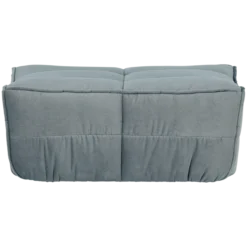 Cluster hocker velvet turquoise blauw