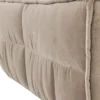Cluster hocker velvet warm taupe
