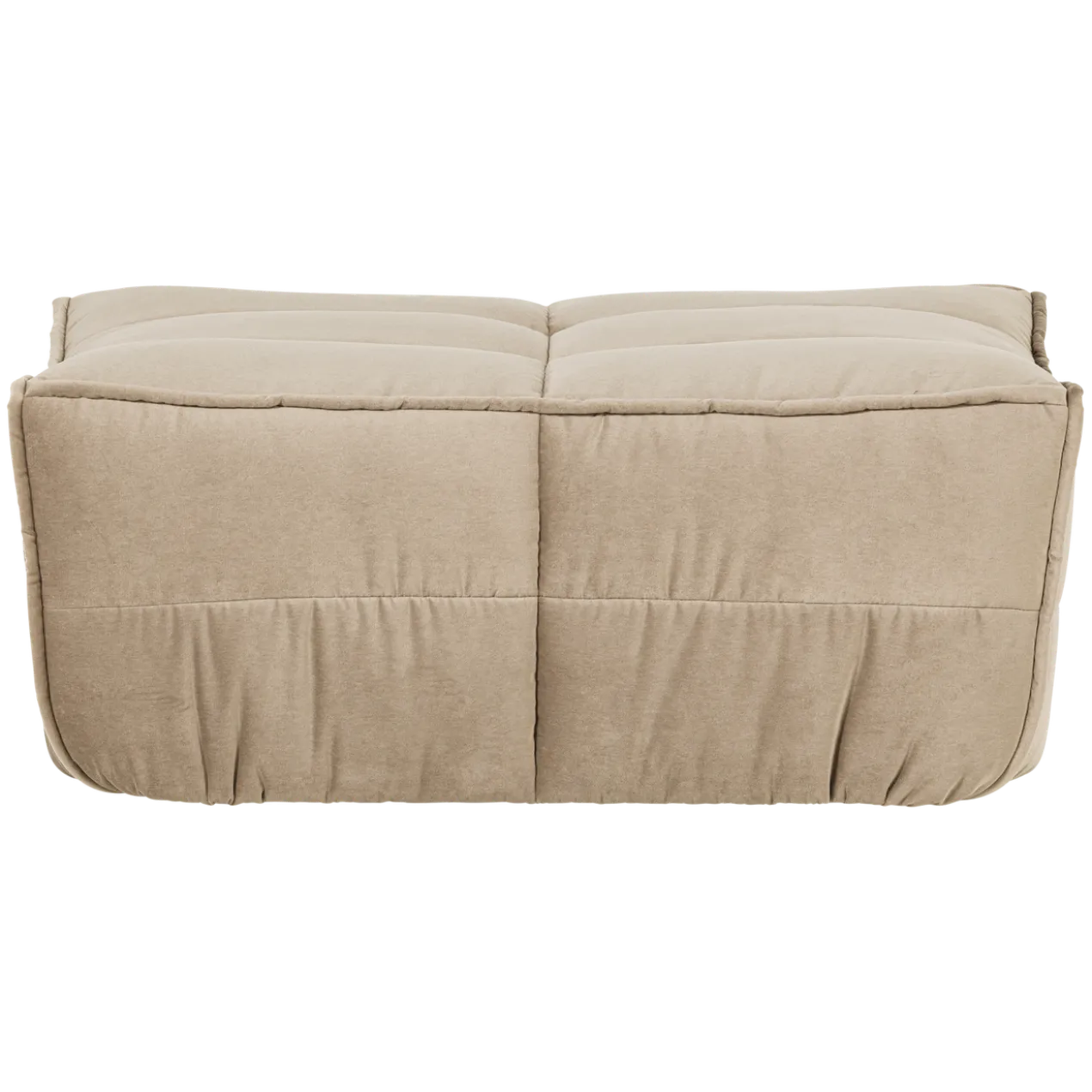 Cluster hocker velvet zacht beige