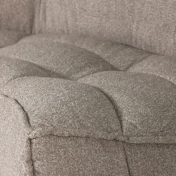 Cluster hoekelement boucle khaki bruin
