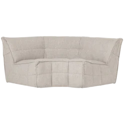 Cluster hoekelement boucle zand beige
