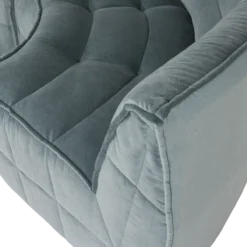Cluster hoekelement velvet turquoise blauw