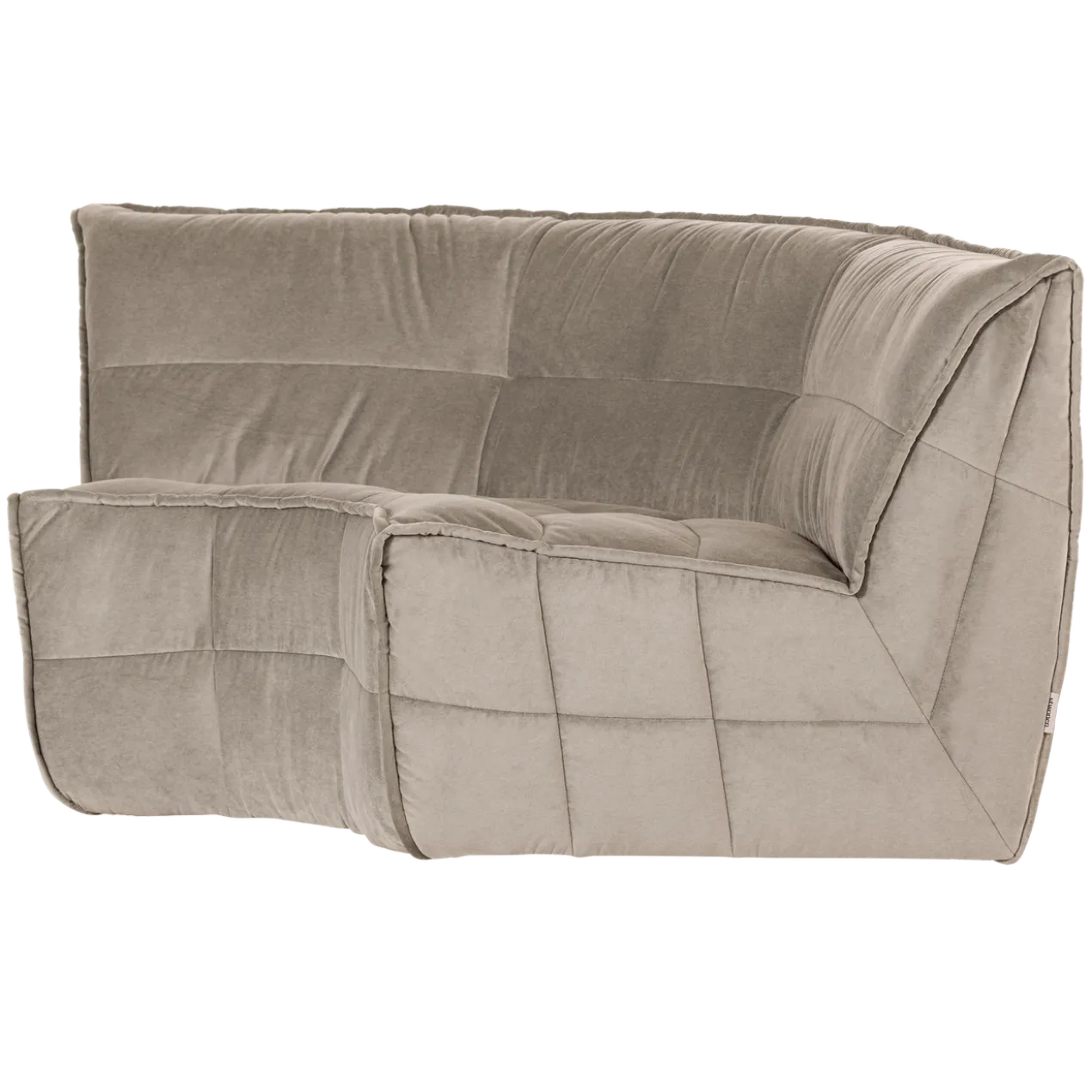 Cluster hoekelement velvet warm taupe