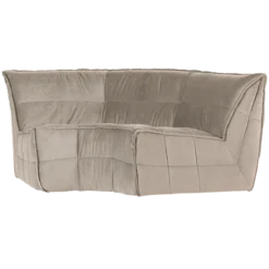 Cluster hoekelement velvet warm taupe