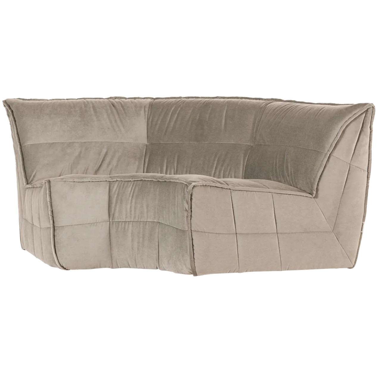 Cluster hoekelement velvet warm taupe