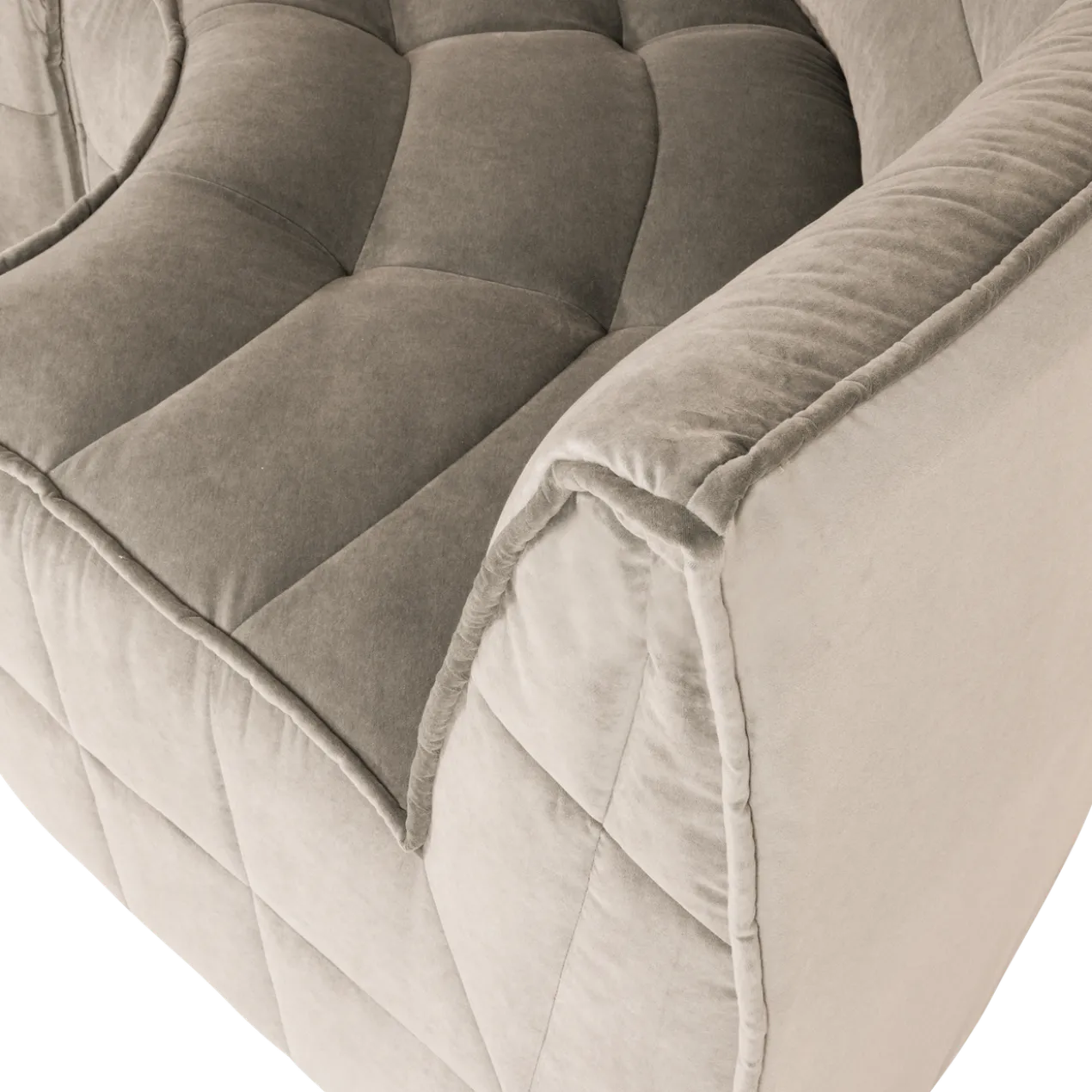 Cluster hoekelement velvet warm taupe