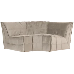 Cluster hoekelement velvet warm taupe