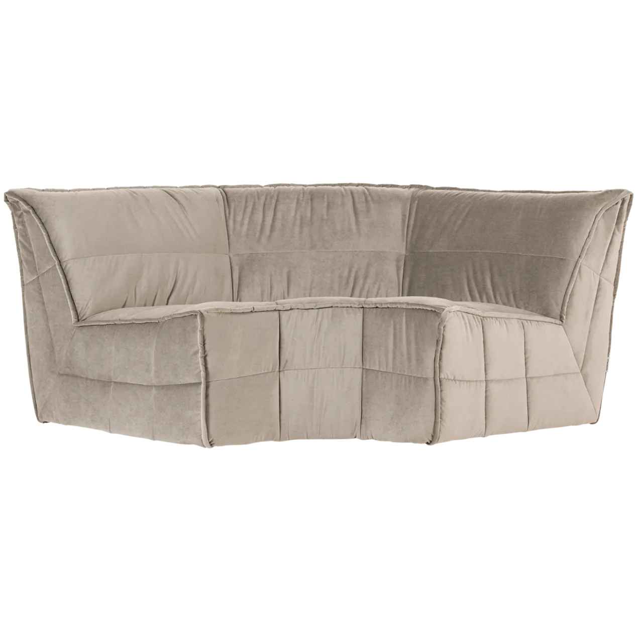 Cluster hoekelement velvet warm taupe