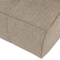 Cluster 3-zits bank boucle khaki bruin