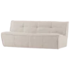 Cluster 3-zits bank boucle zand beige