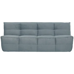 Cluster 3-zits bank velvet turquoise blauw