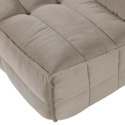 Cluster 3-zits bank velvet warm taupe