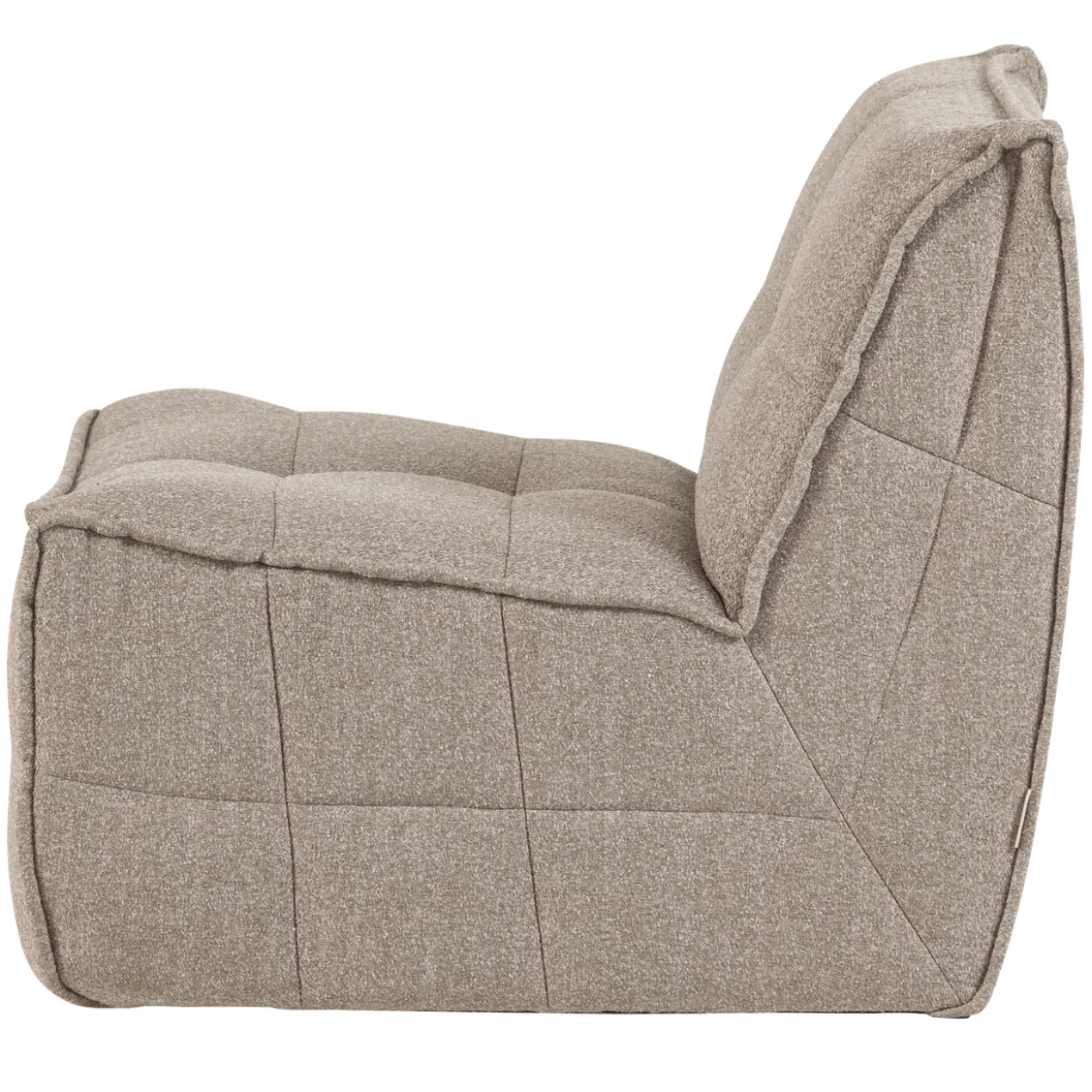 Cluster 1-zits element boucle khaki bruin