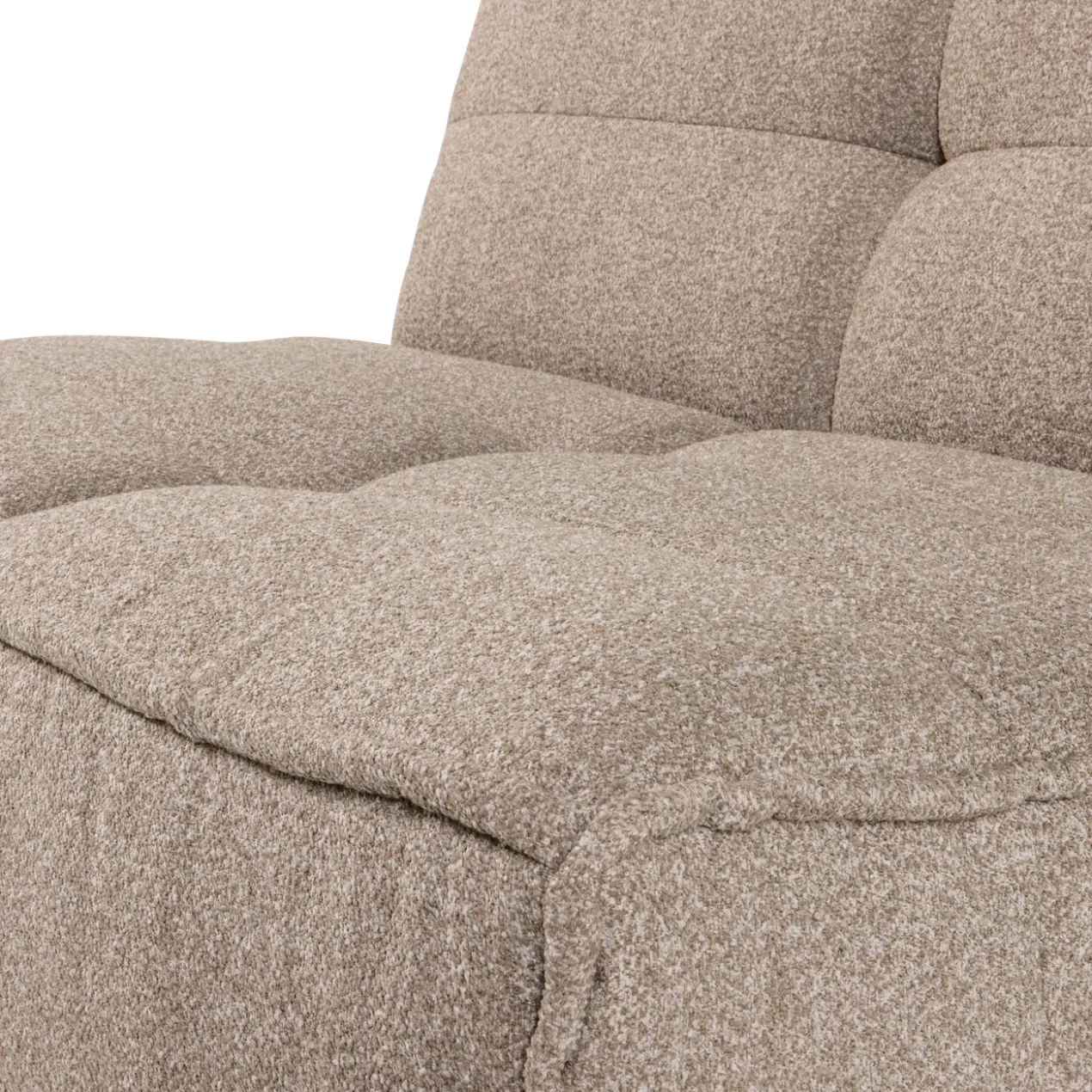 Cluster 1-zits element boucle khaki bruin