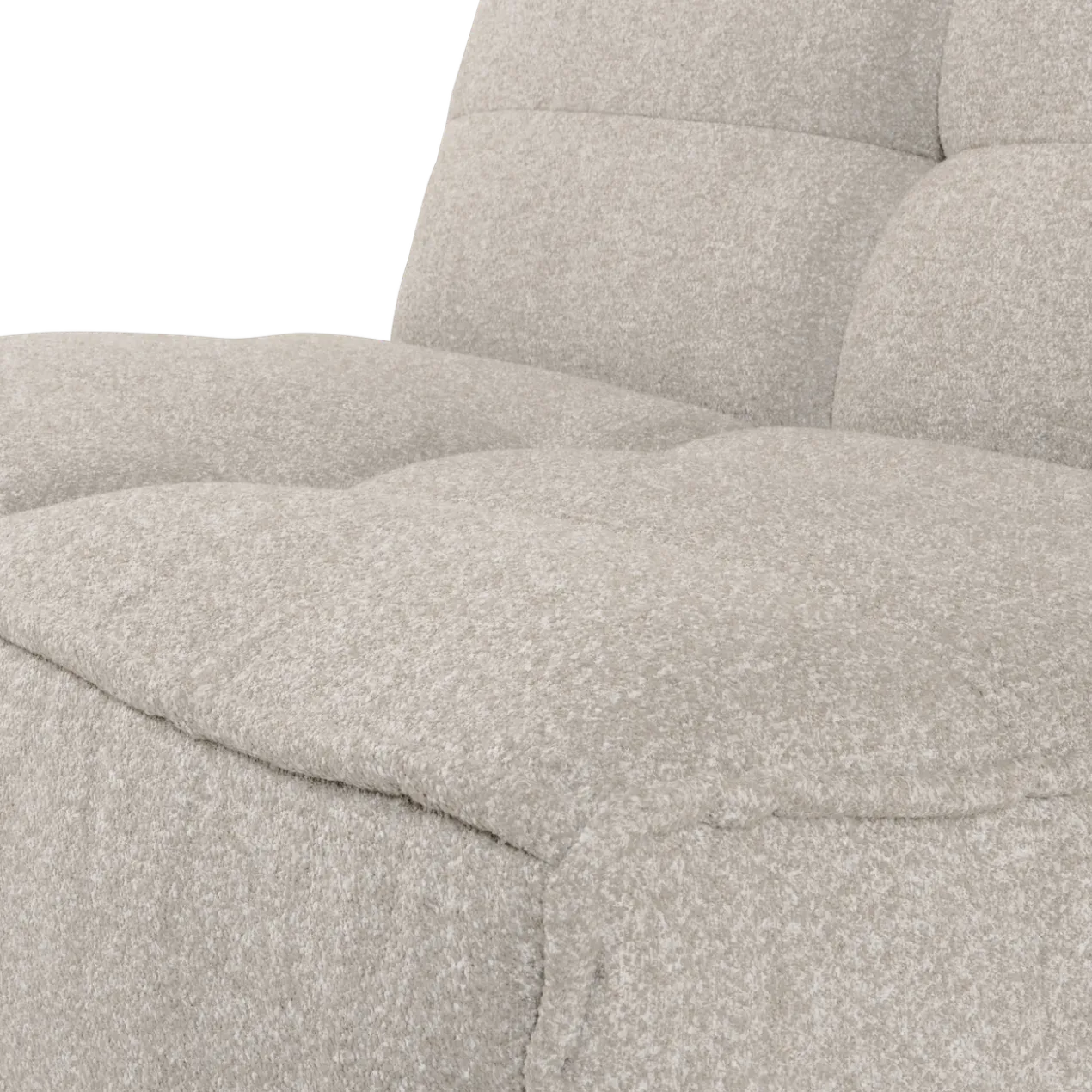 Cluster 1-zits element boucle zand beige