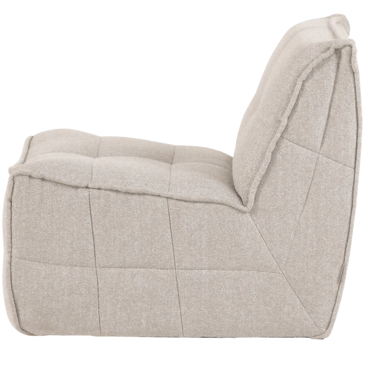 Cluster 1-zits element boucle zand beige