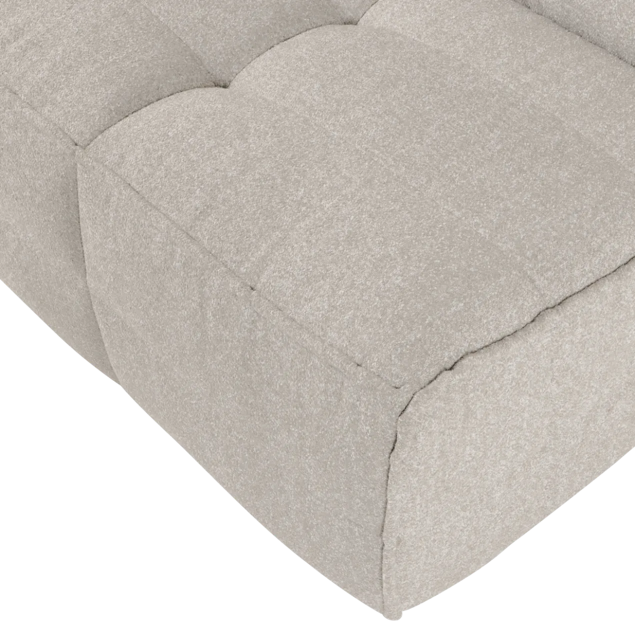 Cluster 1-zits element boucle zand beige