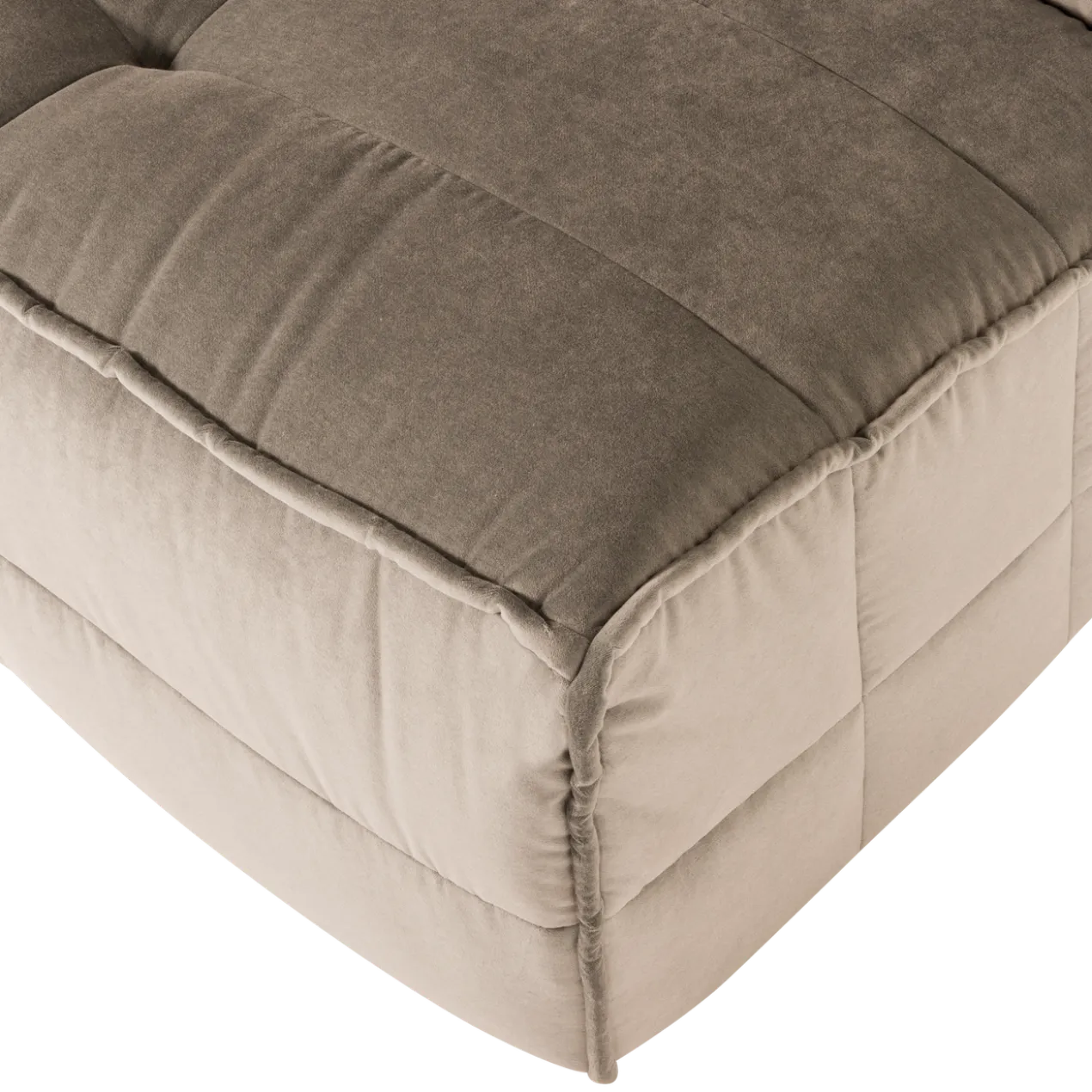Cluster 1-zits element velvet warm taupe