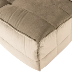 Cluster 1-zits element velvet zacht beige