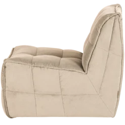 Cluster 1-zits element velvet zacht beige