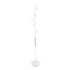 Coat rack Fushion white w. rubber wood