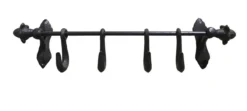 Coat rack with hooks iron