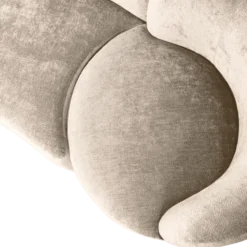 Combi-popular: bankje + fauteuil + poef naturel