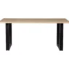 Combi-tablo: boomstam eiken 180x90 & u-poot [fsc]