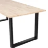 Combi-tablo: eiken 220x90 & u-poot [fsc]