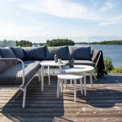 Complete 6-persoons tuinset Hanne met 3 tafeltjes