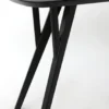 Console acacia wood matt black