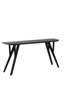 Console acacia wood matt black