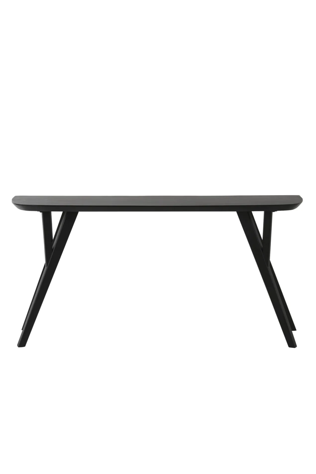 Console acacia wood matt black