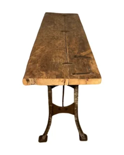 Console met metalen H poten