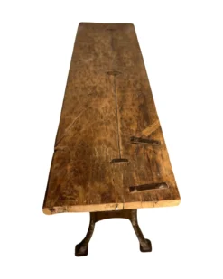 Console met metalen H poten