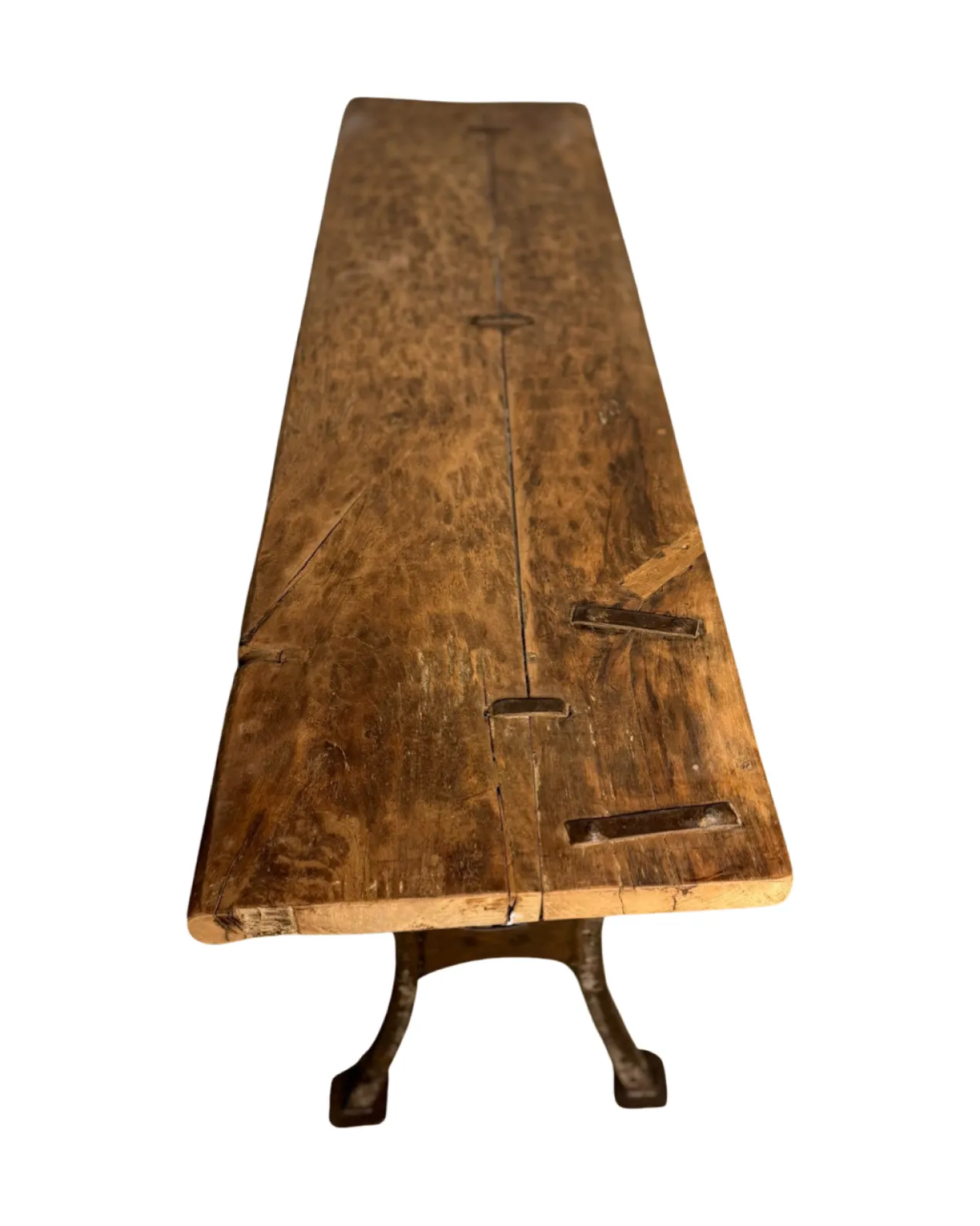 Console met metalen H poten