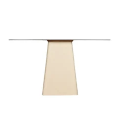 Console Milan glas 140 cm beige
