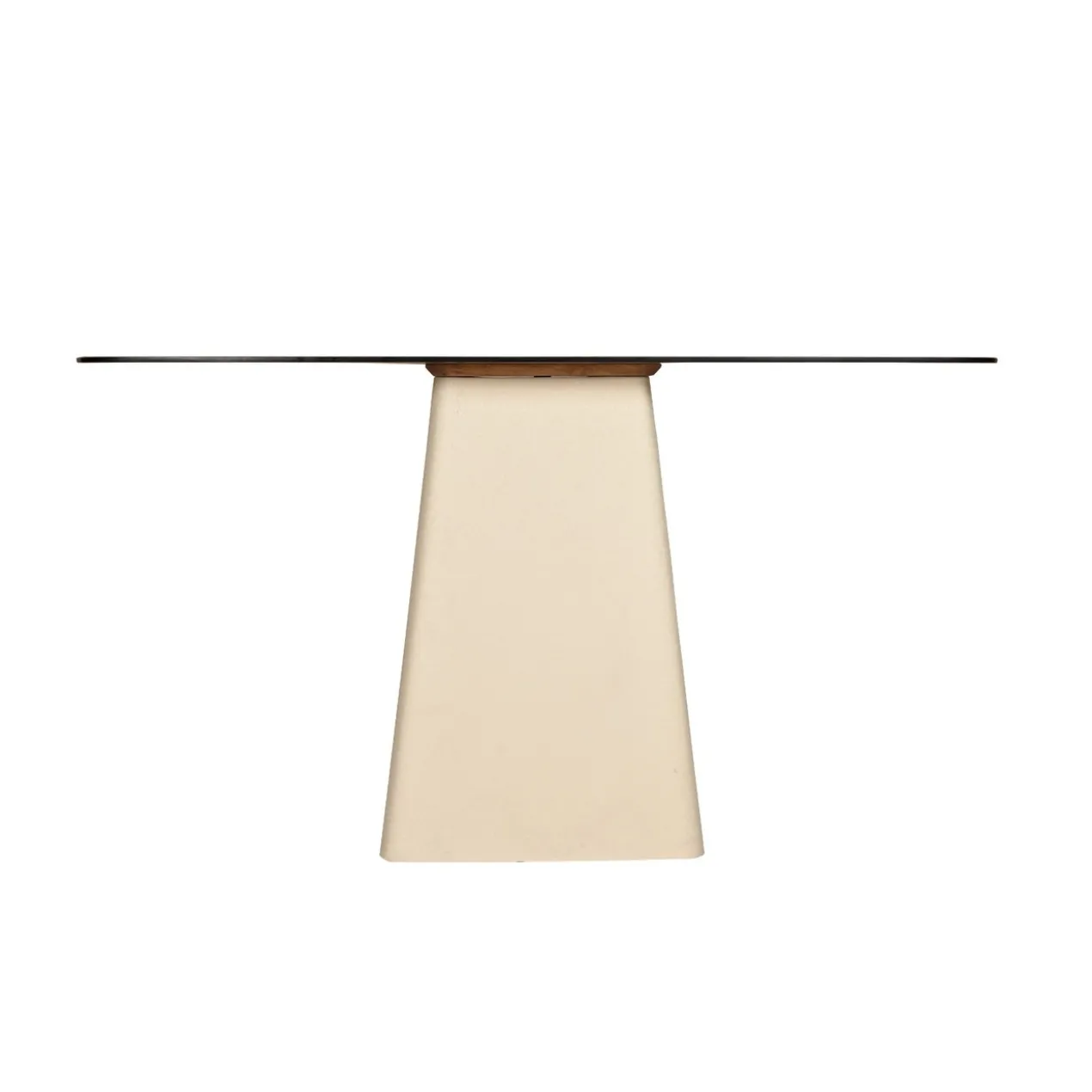 Console Milan glas 140 cm beige
